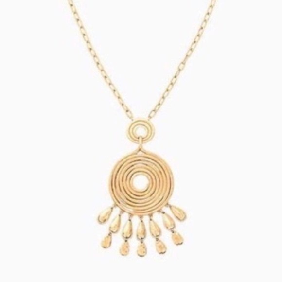 Stella & Dot Delilah Pendant Gold Necklace - Picture 1 of 5